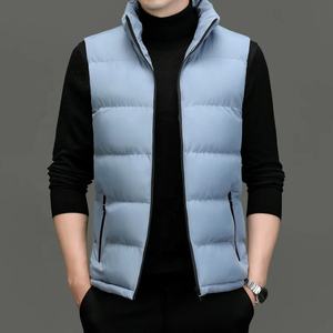 Chaqueta de chaleco para hombre 2024, chaqueta cálida sin mangas para otoño e invierno, chaleco informal con cuello levantado, chaleco deportivo de alta calidad para hombre - Product Image 4