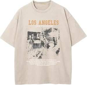 Camiseta de Hombre Personalizada, Nueva Llegada, de Alta Calidad, Estilo Vintage, Lavado Ácido, 100% Algodón, 300g, Corte Holgado, Estilo Casual Urbano - Product Image 5