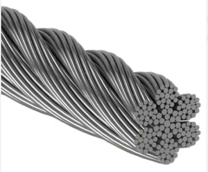 Câble en acier non galvanisé de haute qualité câble en acier non galvanisé câble industriel robuste approvisionnement en usine - Product Image 2