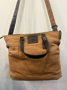 Sac fourre-tout en toile grande taille marron décontracté avec poignée et fermeture à boucle pour usage quotidien - Product Image 3