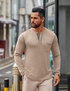 Camiseta de Manga Larga para Hombre, Tejida en Spandex/Algodón, con Logotipo Personalizado en el Cuello, Premium, Suave, Casual, Lisa, Ecológica - Product Image 2