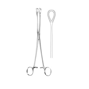 Pinces de maintien en éponge Foerster 10,5 pouces à pointe droite en acier inoxydable pour pansements chirurgicaux et tissus, manuelles, CE ISO - Product Image 2