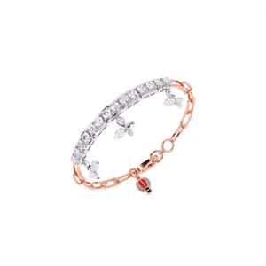 Half Eternity Diamond Bracelet Showcasing 1.646 Ct Lab Grown Diamond | In 9K Yellow White And Rose <b>Gold</b> - Product Image 1