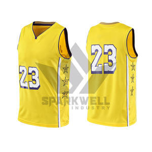 Maillot de basket blanc numéro 23, imprimé rouge, sans manches, coupe classique, unisexe adulte, vêtement de sport, sublimation, transfert du nom du joueur - Product Image 5