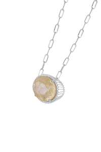 Colgante de Cuarzo Rutilado y Circonita Cúbica en Plata de Ley 92.5 KLSP-50627 - Product Image 5