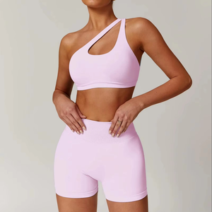 2026 Best Selling Mid Waist Yoga <b>Set</b> Leggings Sports Bra Plus Size Reversible Solid Seamless Spandex Breathable Stretchable - Product Image 5