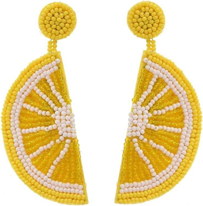 Boucles d'oreilles rondes brodées à la main avec des perles de rocaille pour femmes et filles, boucles d'oreilles artisanales de haute qualité en provenance d'Inde - Product Image 3
