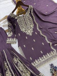 TOP PENT Dupatta de Georgette con Bordado de Lentejuelas, Secado Rápido, Estilo Vintage, para Fiesta, Playa o Trabajo, Largo hasta la Rodilla, Corte Regular - Product Image 4