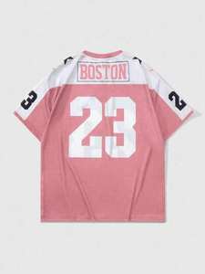 Camiseta de Fútbol Americano al por Mayor para Mujer, Talla Grande, Hombros Caídos, Transpirable, de Poliéster, con Logotipo Personalizado por Sublimación, Estilo Curazao - Product Image 6