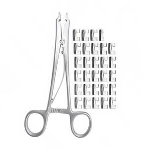 Applicateur de clips pour cuir chevelu Raney avec 30 clips Raney, ensemble d'instruments chirurgicaux en acier inoxydable allemand de qualité supérieure - Product Image 6