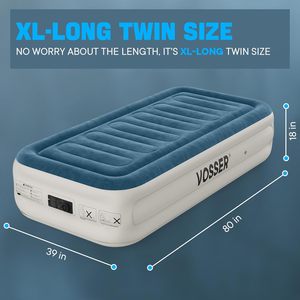 Twin Air Mattress with Built-in Pump, Foldable Inflatable <b>Bed</b> with Storage <b>Bag</b> - Product Image 2