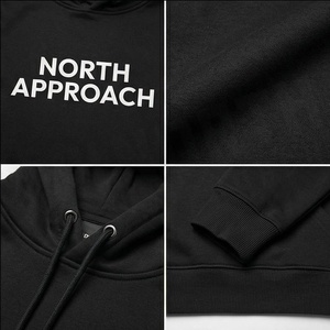 Sudadera con Capucha para Hombre North Approach, Negra, de Algodón y Felpa, Informal, con Bolsillo Delantero, Corte Regular, para Otoño - Product Image 4