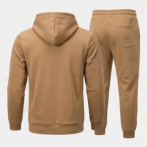 Men's Hooded <b>Tracksuit</b> Set Casual Geometric Pattern Polyester Cotton Full Length Drawstring Pants With Side Pockets Autumn Wear - Product Image 2