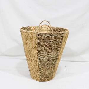 Panier à linge et organiseur de jouets en jacinthe d'eau et jonc de mer écologiques avec poignées pour l'organisation de la maison - Product Image 6