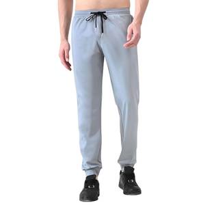 Pantalon de survêtement décontracté pour homme 100 % coton, coupe droite légère, avec cordon de serrage, respirant et anti-boulochage, idéal pour la gym - Product Image 2
