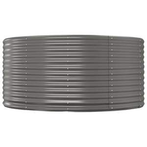 Juego de Jardinera Elevada Grande y Resistente de Acero con Recubrimiento en Polvo Gris - Product Image 3