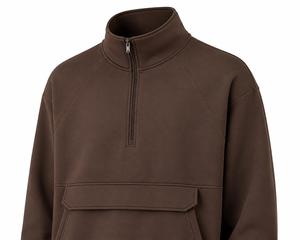 OEM Custom <b>Men's</b> Half Zip Hooded Windbreaker Set Lightweight Minimalist Business Casual Two Piece Streetwear <b>Men</b> Tracksuit Set - Product Image 5
