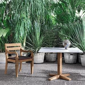 Silla de comedor de madera de teca hecha a mano, estilo tradicional con opciones de cojín – Silla de madera moderna para uso en interiores y exteriores - Product Image 3