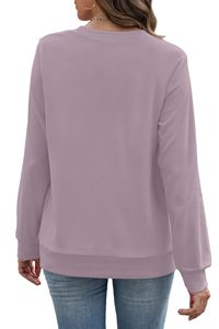 Servicio OEM Sostenible, Sudadera de Mujer Personalizable en Grandes Cantidades, Resistente al Viento, Cuello Redondo, Última Moda Primavera-Otoño, Alta Calidad - Product Image 2