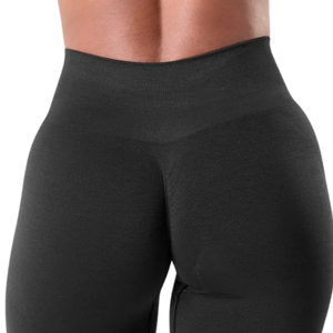 Pantalon long évasé taille ultra haute noir pour femme, extensible, respirant, pour le sport, le fitness, le yoga et l'entraînement, vêtement de performance athlétique - Product Image 5