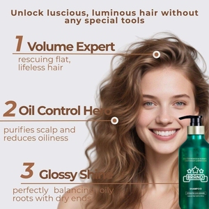 Crema Herbal Orgánica de Alta Calidad OEM ODM 2 en 1 para el Crecimiento del Cabello y Champú Voluminizador, Aumenta el Volumen Natural, Marca Privada - Product Image 4