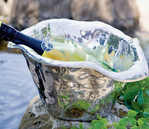 Premium <b>silver</b> wine cooler <b>bucket</b> stylish <b>silver</b> stainless steel wine <b>ice</b> <b>bucket</b> with beautiful egdes hot selling product - Product Image 6