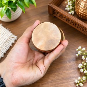 Vaso de Cobre Hecho a Mano, Ecológico, con Relieve, Diseño Vintage, Portátil, para Fiestas en Casa, Bodas - Product Image 4