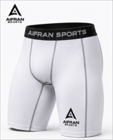Shorts de compression unisexe à séchage rapide et respirants, pour l'entraînement sportif, taille mi-haute, coupe ajustée, pour la course et la gym en été