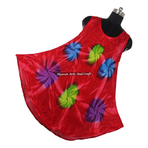 Robe longue décontractée maxi en rayonne tie-dye pour femme, design naturel de haute qualité, sexy et attrayante, idéale pour les soirées d'été - Product Image 1