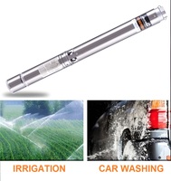 Pompa Celup Multistage Tekanan Tinggi 4 Inch Deep Well, Baja Anti Karat Isi Resin, 220V 380V 0.75KW, Impeller Plastik OEM 1 HP