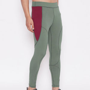Legging de compression unisexe gris à coupe ajustée, anti-transpiration et séchage rapide, pour entraînement MMA BJJ, longueur intégrale, avec bande élastique, pour adultes - Product Image 3
