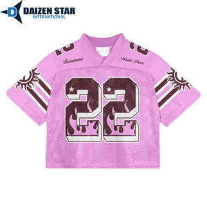 เสื้อฟุตบอลตาข่ายระบายอากาศแห้งเร็วแบบขายส่ง พร้อมชื่อทีมแบบกำหนดเองและแขนสั้น - Product Image 2