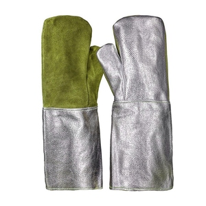 Guantes de Cuero Vacuno de Primera Calidad, Resistentes al Fuego, para Trabajo Pesado, Bomberos, Hornos, Panadería, Uso General - Product Image 6