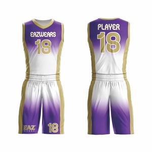 Uniforme de Baloncesto Personalizado para Hombre, Sublimado con Logotipo, Transpirable, Absorbente de Humedad, 100% Poliéster Ecológico, Deportivo - Product Image 1
