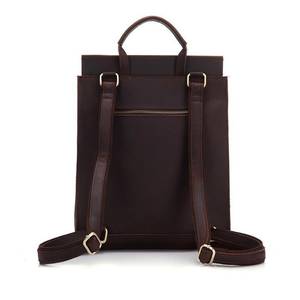 Heavy Duty Waterproof Genuine <b>Leather</b> Rucksack Vintage Anti-Theft <b>Laptop</b> <b>Backpack</b> for International Travel LBP-0364 - Product Image 4