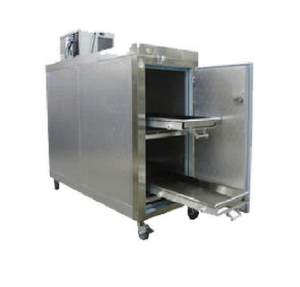 Congelador Mortuorio Móvil de Acero Inoxidable para 2 Cadáveres, Capacidad de 220 Pulgadas Cúbicas, Ruedas Reforzadas, Unidad de Refrigeración Superior 1 - Product Image 2