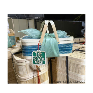 Durable Bamboo Gift <b>Basket</b> Natural Handwoven <b>Basket</b> for Retail <b>Display</b> and Gifting - Product Image 6