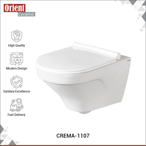 Última Llegada de Stock: Inodoro WC de Cerámica de Alta Calidad para Uso Doméstico y en Villas, Montado en la Pared, con Certificación ISO - Product Image 2