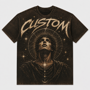 เสื้อยืดพิมพ์ลายกราฟิกสไตล์วินเทจ ลุคเท่ห์ ผ้าเจอร์ซีย์คอตตอน 100% แขนสั้น สำหรับทุกเพศ - Product Image 1