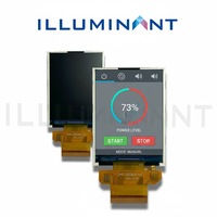 Módulo de Pantalla TFT-LCD COG de 2.8 Pulgadas, 300 Nits, IPS TN FPC, Panel Personalizado con Conector, Resolución 240x320, Temperatura de Operación de -20~70°C