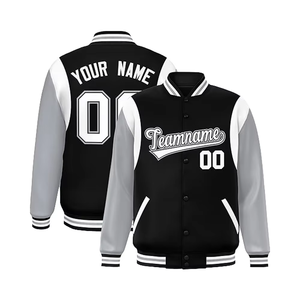 Custom baseball jacket Personalized stitched jacket Men's youth baseball jacket Stitched tex windbreaker - Product Image 2