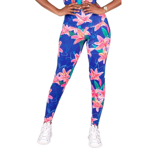 Leggings de sport pour femmes à imprimé marbré de qualité supérieure, séchage rapide, pour la course et le yoga, taille haute, pour l'entraînement - Product Image 4