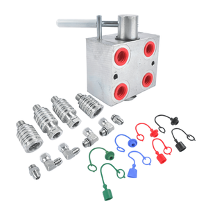 Vanne di controllo direzionale e di flusso a 3 vie, 20 GPM, 3000 PSI, con gruppo moltiplicatore idraulico e connessione NPT con O-ring - Product Image 4