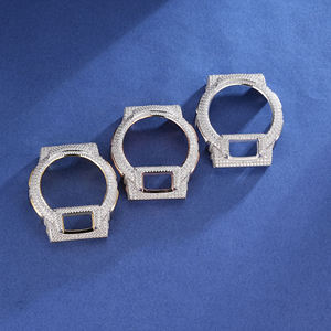 Frosted <b>Watch</b> <b>Case</b> Mod Kit Stainless Steel Octagonal Luxury Streetwear Fashion Timepiece Frame Upgrade Moissanite Gshock <b>watch</b> - Product Image 6