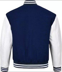 เสื้อแจ็คเก็ตเบสบอลแบบ Letterman สำหรับผู้ชาย พรีเมียม คุณภาพสูง ระบายอากาศได้ดี กันลม ผ้าขนสัตว์หนา คอตั้ง - Product Image 2