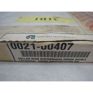 NEW AMAT 0021-00407 แหวนคอร์แหวนรัดท่อ, หัวฝักบัว, 200 มม. - อุปกรณ์และอะไหล่เซมิคอนดักเตอร์ระดับโลกที่เชื่อถือได้ - Product Image 1