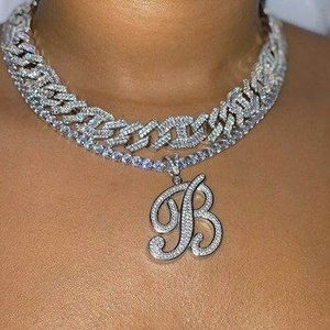 Luxury Cuban Link Chain <b>Necklace</b> with Moissanite 10k Gold Plated Hiphop <b>Statement</b> Jewelry for Party Unisex - Product Image 2