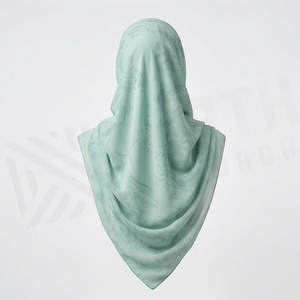 Hiyab de Chifón de Color Sólido para Mujer, Transpirable, para Uso Diario, Pañuelo Islámico - Product Image 2