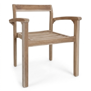 New Modern Minimalist Solid Teak Wood <b>Armchair</b> Eco-Friendly Outdoor Garden Patio <b>Dining</b> Kitchen Seating Indoor Chair Box Units - Product Image 1