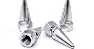 Ambark Overseas Limited – Kit de 4 capuchons de valve coniques en laiton de haute qualité, finition métallique, pour pneus automobiles à basse pression en forme de T - Product Image 3